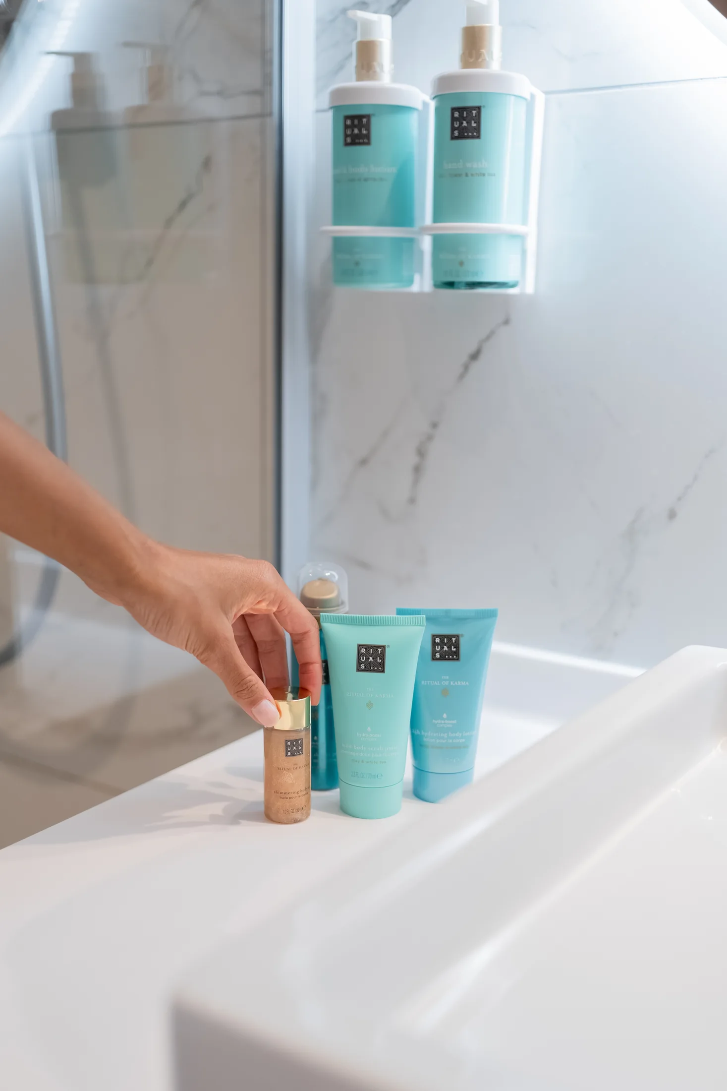 Produits et détails de la salle de bain Novotel
