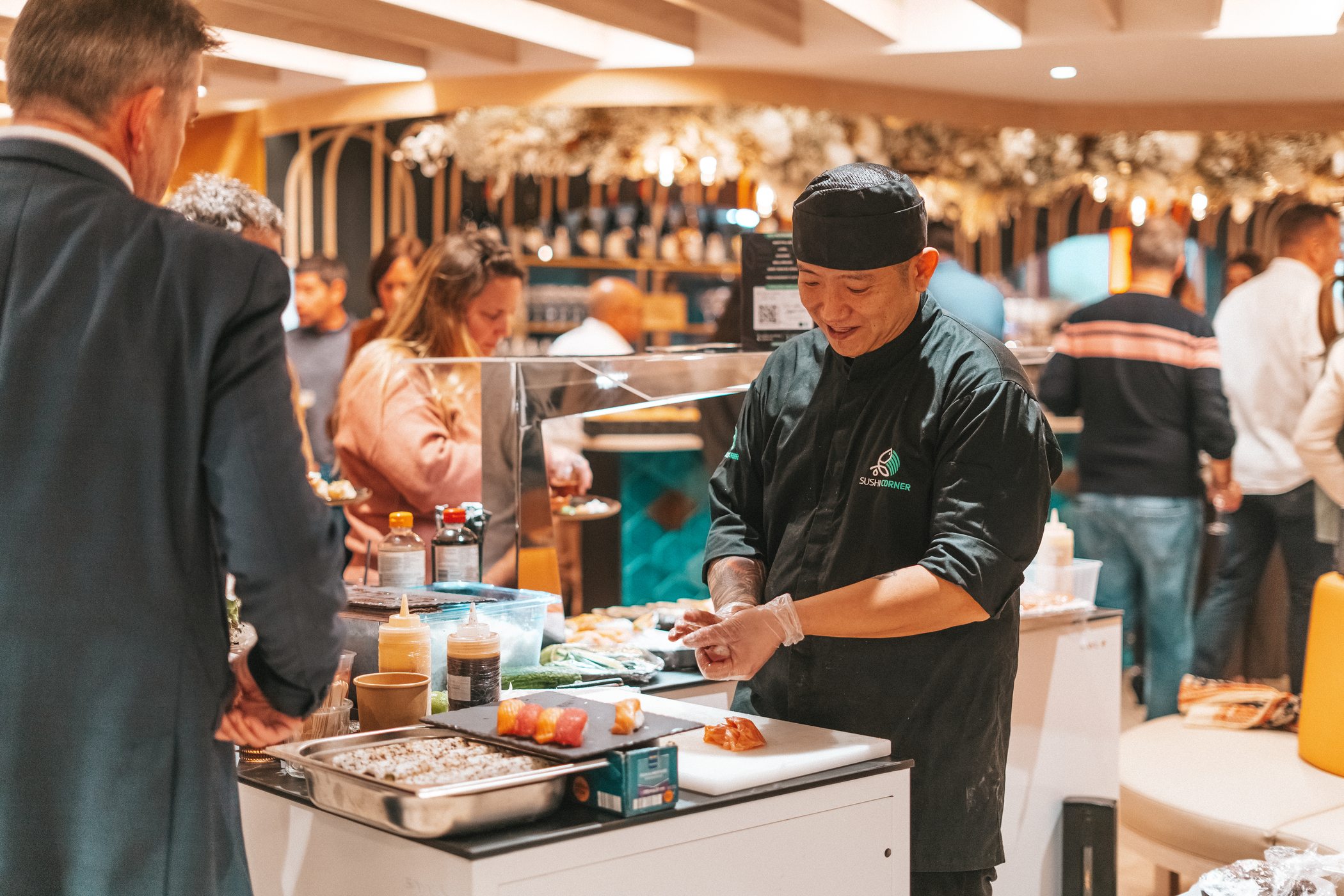 Chef en action lors de l’inauguration du Novotel Montpellier